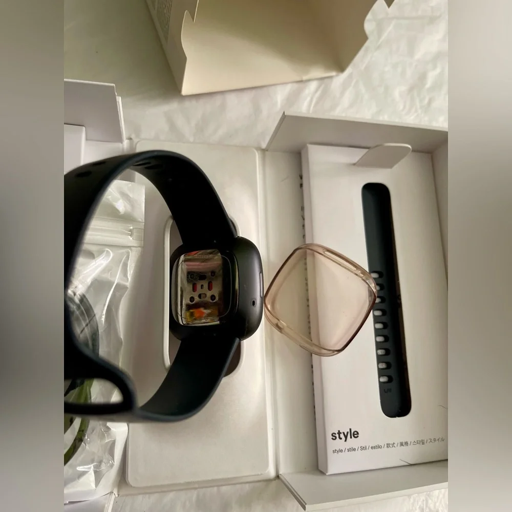 NIB! Fitbit Sense Smartwatch - Black Stress Management ECG